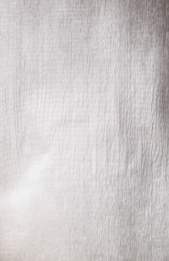 Cinched Long Sleeve Top (White)